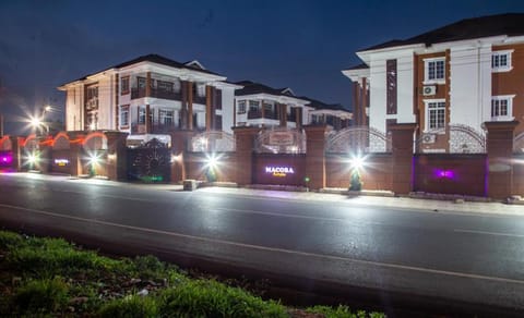 Property building, Night, Neighbourhood, Street view