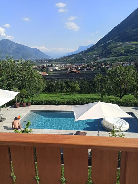 View (from property/room), Balcony/Terrace, Pool view, Swimming pool