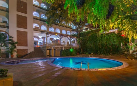 Property building, Night, Natural landscape, Activities, On site, Garden view, Pool view, Swimming pool, Swimming pool, Entertainment