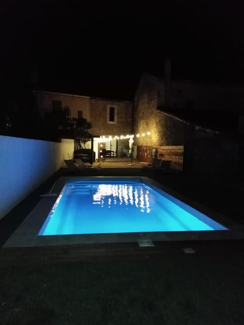 Night, Swimming pool