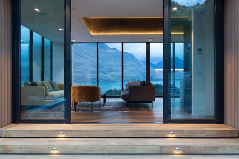 Natural landscape, Living room, Seating area, Mountain view
