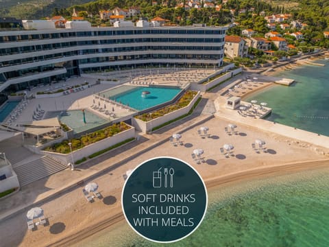 Property building, Day, Natural landscape, Beach, Pool view, Sea view, Swimming pool, sunbed