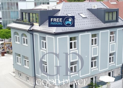 Property building, Property logo or sign, Logo/Certificate/Sign, Text overlay, Street view