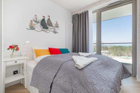Bed, Photo of the whole room, Bedroom, Sea view