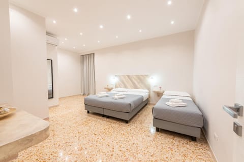 Bed, Photo of the whole room, Bedroom, towels, air conditioner