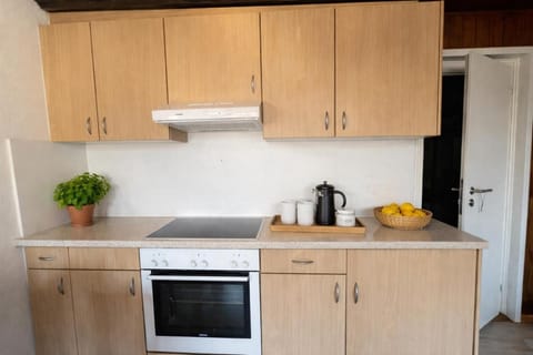 Coffee/tea facilities, Kitchen or kitchenette, microwave, stove, kitchen