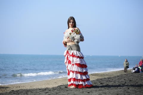 People, Beach, Sea view