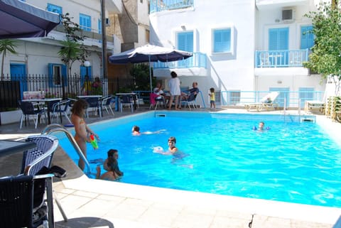 Property building, Patio, Pool view, Swimming pool