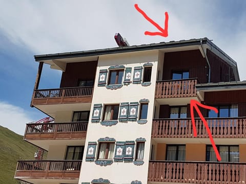 Tignes rond point des pistes vue panoramique au soleil Apartment in Tignes