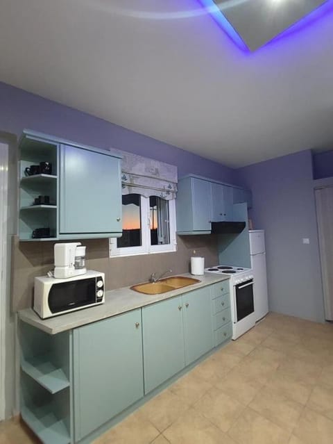 Kitchen or kitchenette, oven