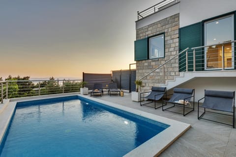 View (from property/room), Sea view, Swimming pool, Sunset