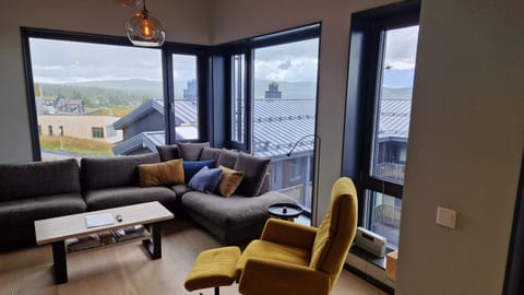Living room, Seating area, Mountain view