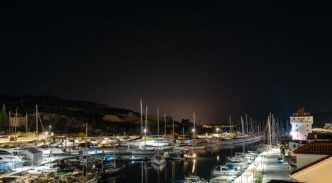 Night, Natural landscape, Sea view