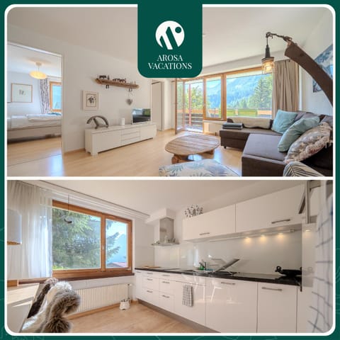 Living room, kitchen