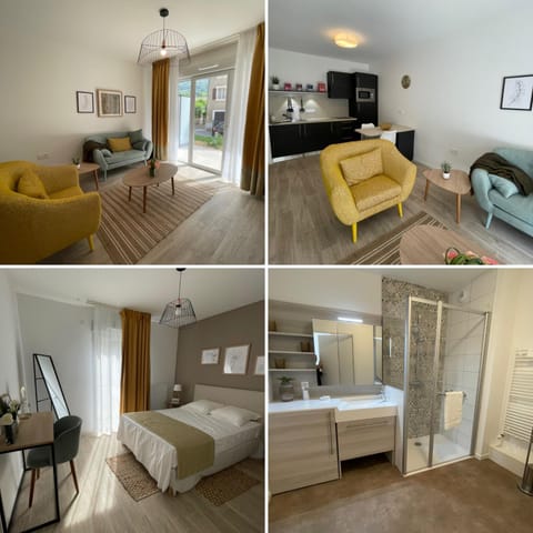 Bathroom, Living room, Bedroom, kitchen