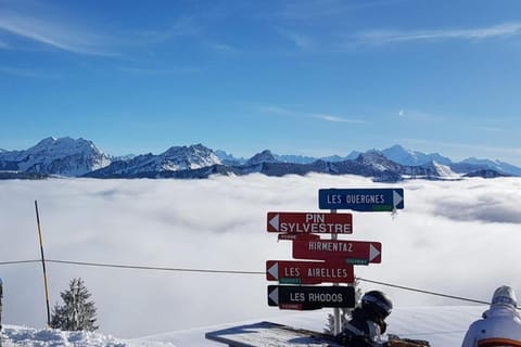 Winter, Skiing, Mountain view