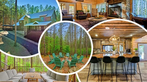 The Nomi Lodge - Sleeps 28 - Gorgeous Rustic Cabin, Centrally Located, Tons of Amenities Cabin in Oklahoma