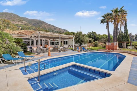 Property building, Living room, Swimming pool