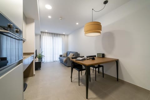 Kitchen or kitchenette, Living room, Dining area