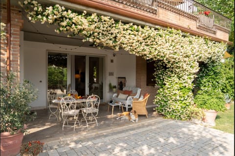 Property building, Patio, Spring, Garden, Dining area
