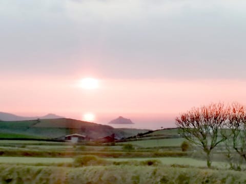 Natural landscape, Sea view, Sunset
