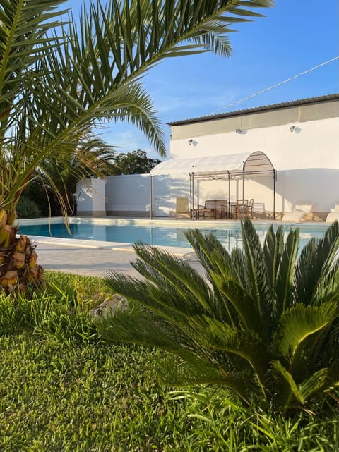 Natural landscape, Garden, Swimming pool, sunbed