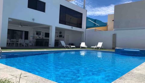Swimming pool, furniture