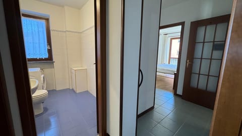 Toilet, Bed, Bathroom, Photo of the whole room, Bedroom