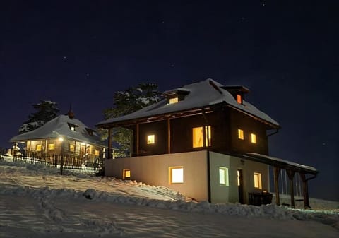 Property building, Night, Natural landscape, Winter