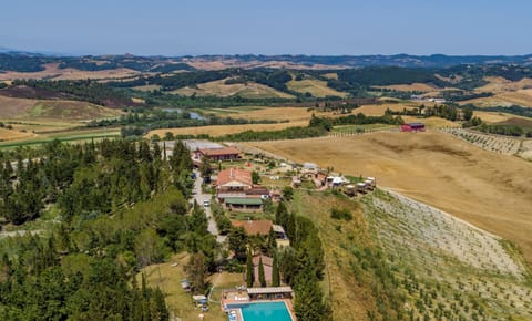 Natural landscape, Bird's eye view, Garden, Swimming pool
