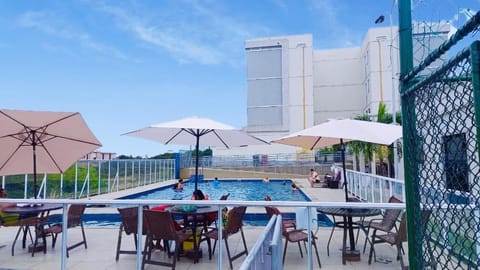 Patio, Day, Pool view, Swimming pool, sunbed