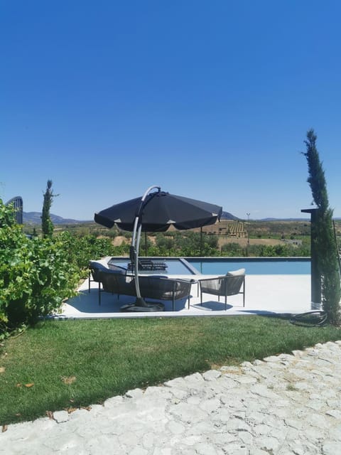 Mountain view, Swimming pool, sunbed