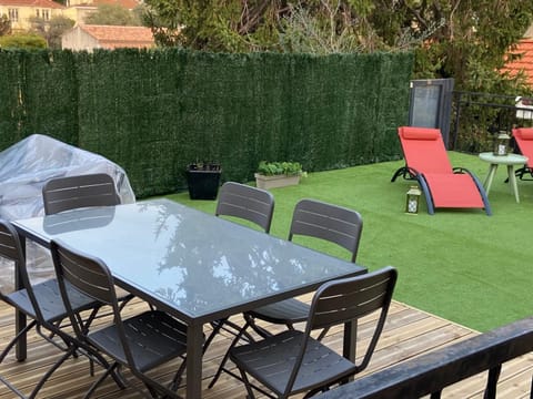 Patio, Garden view, sunbed