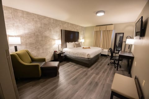 Bed, TV and multimedia, Photo of the whole room, hair dresser