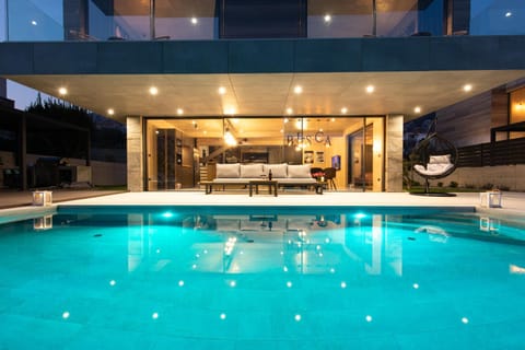 Night, Swimming pool