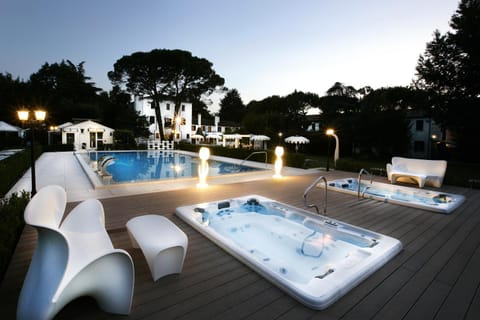 Pool view, Swimming pool, Swimming pool, Sunset