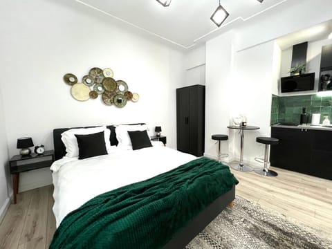 Bed, Kitchen or kitchenette, Photo of the whole room, Bedroom