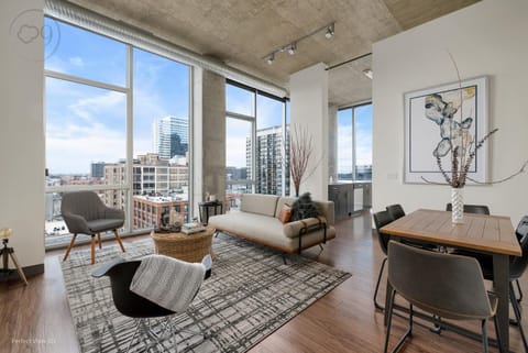 Living room, City view