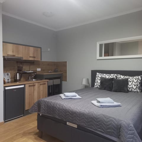 Bed, Kitchen or kitchenette, Living room, Dining area