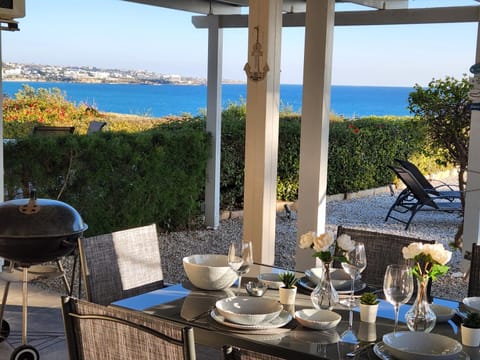 Patio, Natural landscape, View (from property/room), Dining area, Sea view