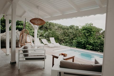 View (from property/room), Swimming pool, sunbed