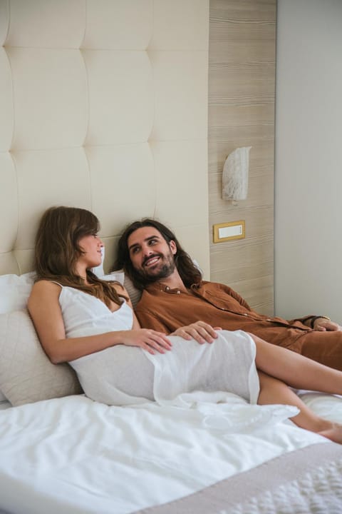 Bed, People, People, Bedroom, Guests