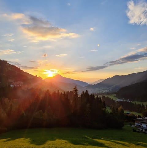 Balcony/Terrace, Mountain view, Sunrise
