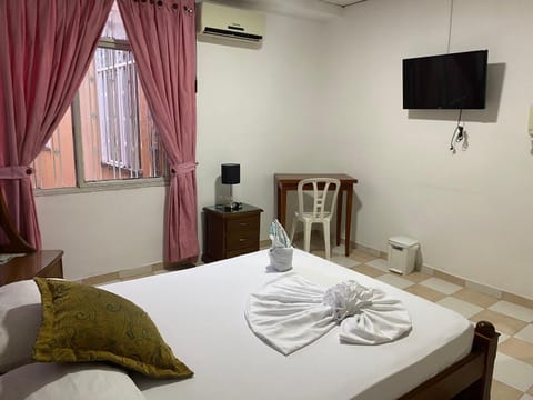 Photo of the whole room, air conditioner