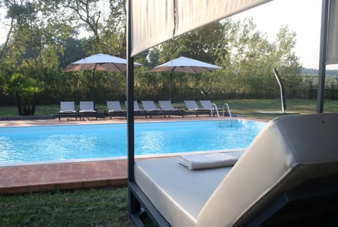 Natural landscape, Pool view, Swimming pool, sunbed