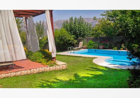 Spring, Day, Natural landscape, Garden, Garden view, Pool view, Swimming pool, sunbed