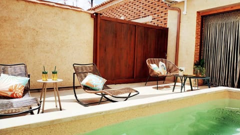Patio, Swimming pool, Inner courtyard view