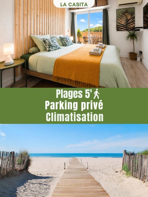 Patio, Bed, Bedroom, City view, air conditioner