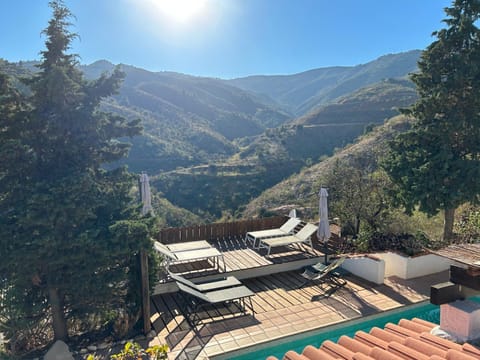 Mountain view, sunbed