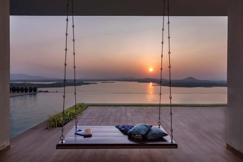 Swimming pool, Sunset